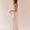 Dove Grey Rose Veil